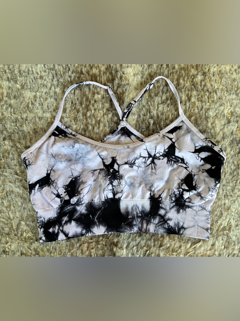 5 for $25🔥Pro-Fit Seamless Tie Dye Racerback Sports Bra Large